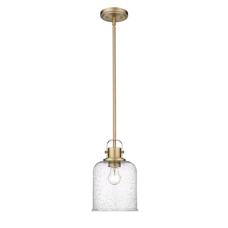 Z-Lite Kinsley 1 Light Pendant, Heirloom Gold And Clear Seeded 340P8-HG